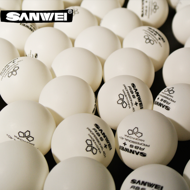 SANWEI 3 STAR ABS+ Table Tennis Training BALL 100pcs/bag